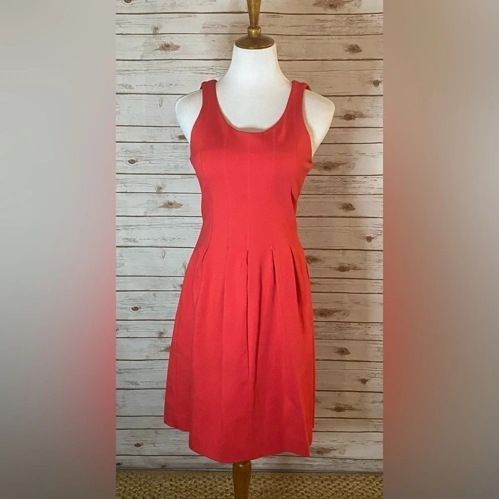 J.Crew pleated fit and flare dress